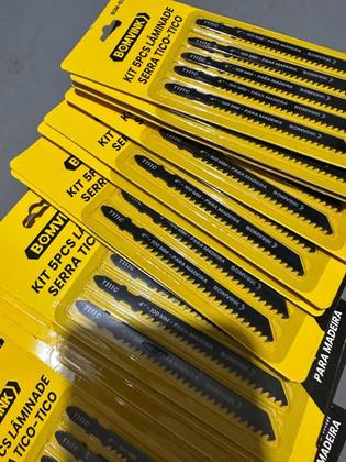 Imagem de Kit Lamina De Serra Tico Tico Para Madeira Com 5 Pcs 4 por 100mm