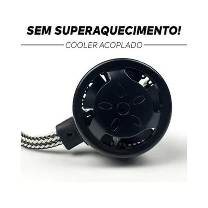 Imagem de Kit Lâmpada Automotiva Branca Led Chip Csp Flip H4 12V 6000K