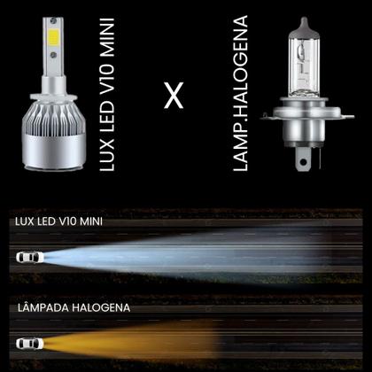 Imagem de Kit Lampada Led Chevrolet Montana 2003 2010 H3 H1 H7 20000lm