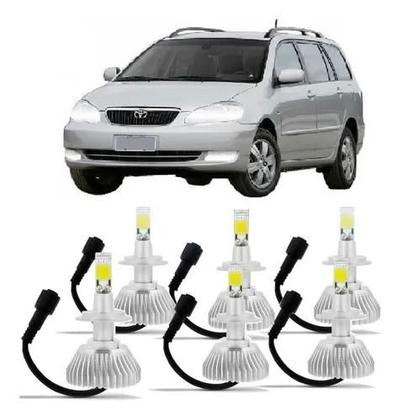 Imagem de Kit Lâmpada Led Farol Alto E Baixo Corolla Fielder 2006 A 2008