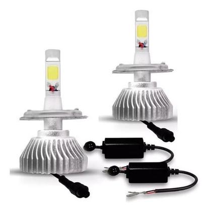 Imagem de Kit Lampada Led H4 Farol Alto E Baixo Fiat Uno Mille + Leds