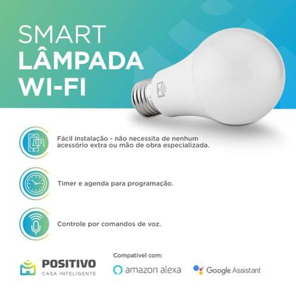 Imagem de Kit Lâmpada Smart WiFi Alexa e Google Assistant Original