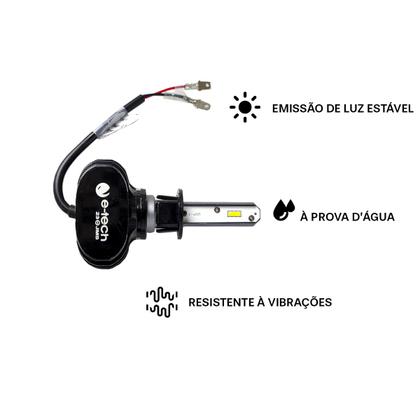 Imagem de Kit Lâmpada Ultra LED Automotivo Milha Alto Baixo 6000K 40W