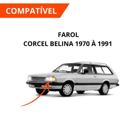 Imagem de Kit Lâmpada Ultra Led Diamond Farol Corcel Belina 70/91 60W 6500k