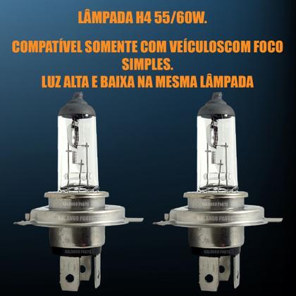Imagem de Kit Lâmpadas Halógenas Originais Ford Belina H4 Alto Baixo Na Mesma