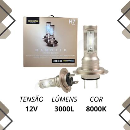 Imagem de Kit Lâmpadas Led Code Nano Micro 8000k Farol Baixo Astra 2003 2004 2005 2006 2007 2008 2009 até 2012