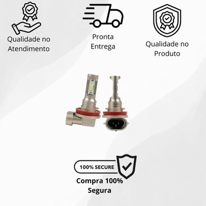 Imagem de Kit Lâmpadas Led Code Nano Micro 8000k Farol MIlha Cruze 2011 2012 2013 2014 2015 2016