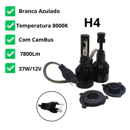 Imagem de Kit Lâmpadas Tech One 8000k Farol Alto e Baixo Cruze 2011 2012 2013 2014 2015 2016