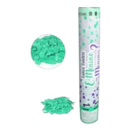 Imagem de Kit Lança Confete Verde Água 30cm Chá Revelacao É Menino ou Menina Escolha a Quantidade! Quantidade:2