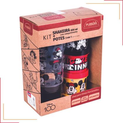 Imagem de Kit Lancheira Infantil Garrafa + Potes 3 em 1 Volta às Aulas