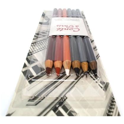 Kit Lápis Crayon C/6 Cores Conté À Paris 50106 - CONTE Imagem de Kit Lápis Crayon C/6 Cores Conté À Paris 50106