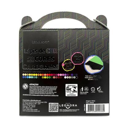 Imagem de Kit Lápis de Cor Carbon Line Redondo - 50 Cores - Leo&Leo