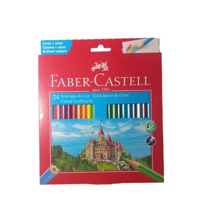 Imagem de Kit Lapis de Cor Faber Castell 24 Cores e lapis de cor 12 tons de pele