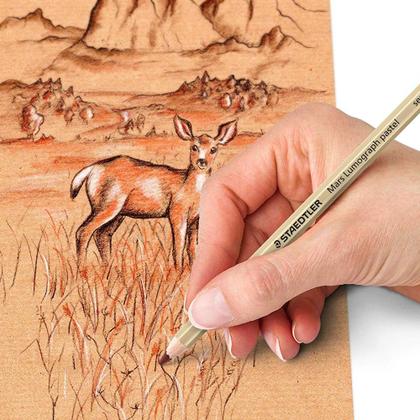 Imagem de Kit Lápis de Cor Staedtler Mars Lumograph Pastel 6 Cores