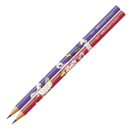 Imagem de Kit Lápis Grafite + Apontador + Borracha Pets Faber-Castell