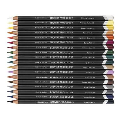 Imagem de Kit Lápis Profissional Derwent Procolour 24 Cores