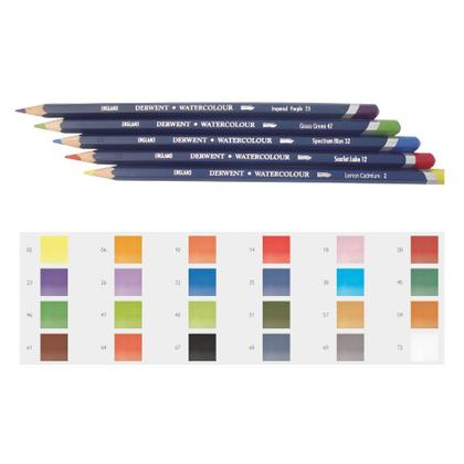Imagem de Kit Lápis Profissional Derwent Watercolour 24 Cores