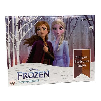 Imagem de Kit laptop da frozen + veiculo snow machine azul