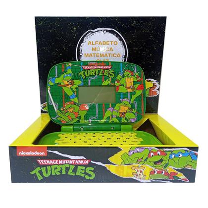 Imagem de Kit Laptop Infantil Educativo Candide Tartarugas Ninja Bilíngue + 1 Fidget Spinner Sortido