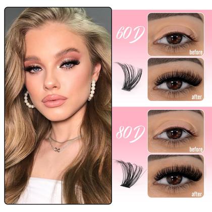 Imagem de Kit Lash Clusters Boahankuke D Curl Volume, extensão de cílios