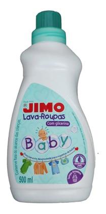 Imagem de Kit lava roupa e amaciante baby infantil concentrado com glicerina 500 ml jimo