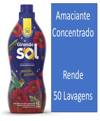 Imagem de Kit Lava Roupas + Amaciante Paixão Secreta Girando Sol 1 Lt