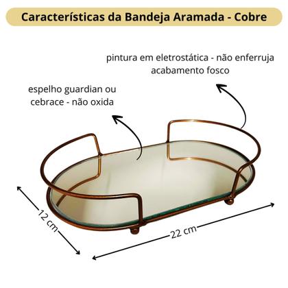 Imagem de Kit Lavabo Banheiro Com Difusor Saboneteira e Bandeja Super Luxo Branco Com Rosé