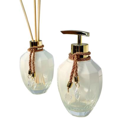 Imagem de Kit Lavabo Banheiro Completo Branco Vidro Super Luxo Presente Ambar