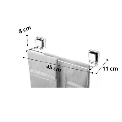 Imagem de kit lavabo banheiro cromado ventosa 05 peças Future