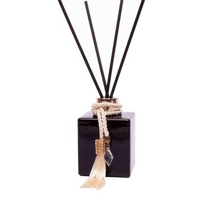 Imagem de Kit Lavabo Preto Cubo 250ml Com Enfeite Sabonete E Difusor