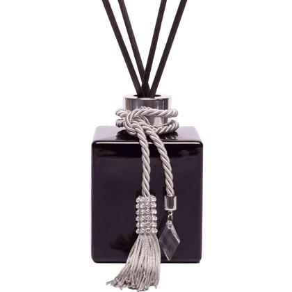 Imagem de Kit Lavabo Preto Cubo 250ml Com Enfeite Sabonete E Difusor