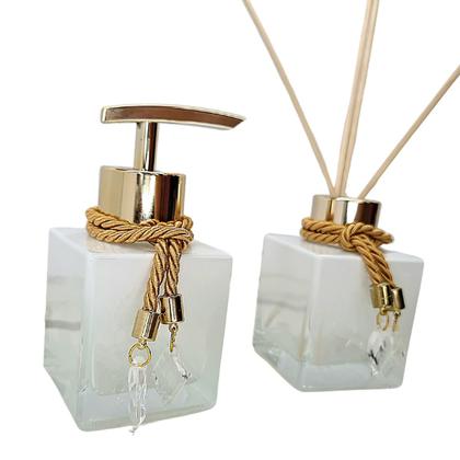 Imagem de Kit Lavabo Vidro Completo Com Difusor e Saboneteira Luxo 