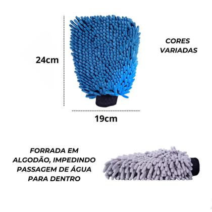 Imagem de Kit Lavagem Automotiva Pesada V-mol Vonixx Luva Microfibra