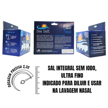 Imagem de Kit Lavagem Nasal C/ 2 Unidades de Sal C/30 Sachês Cada