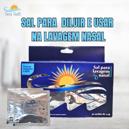 Imagem de Kit Lavagem Nasal C/ 2 Unidades de Sal C/30 Sachês Cada