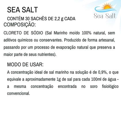 Imagem de Kit Lavagem Nasal Garrafinha 250ml Cânula + Sal c/30 Sachês