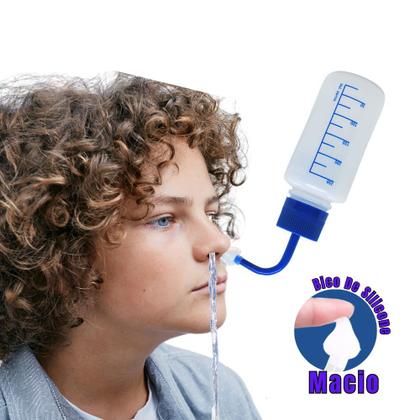 Imagem de Kit Lavagem Nasal Garrafinha 250ml + Sal S/ Iodo 100g