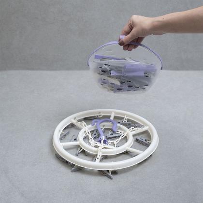 Imagem de Kit Lavanderia com Cesto Prendedores E Mini Varal - Simplo