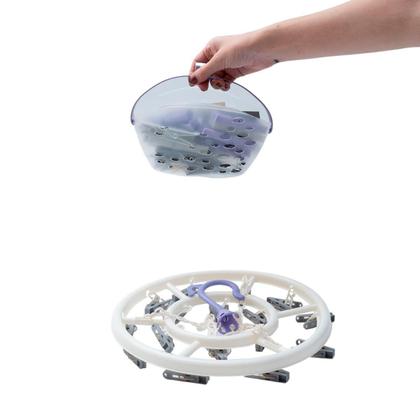 Imagem de Kit Lavanderia com Cesto Prendedores E Mini Varal - Simplo