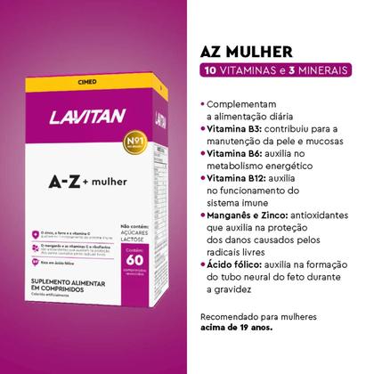 Imagem de Kit Lavitan A-z Casal / Homem E Mulher 60 Comp Cada Caixa