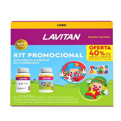 Imagem de Kit Lavitan A-z Mulher 60 Comp E Lavitan Kids 60 Comp