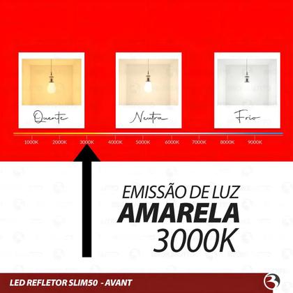 Imagem de Kit led refletores slim50 bivolt avant 6500k