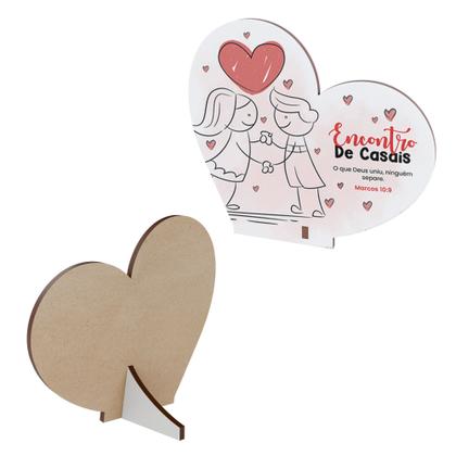 Imagem de Kit Lembrancinhas Coração para Dia dos Namorados em MDF