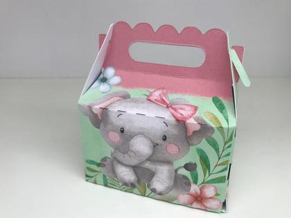 Imagem de Kit lembrancinhas festa facil animais baby safari rosa