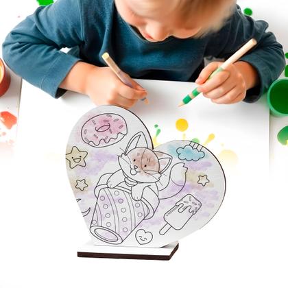 Imagem de Kit Lembrancinhas MDF para Colorir 15 Peças Divertidas para o Dia das Crianças