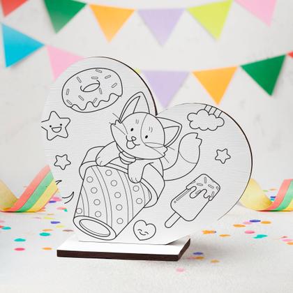 Imagem de Kit Lembrancinhas MDF para Colorir 15 Peças Divertidas para o Dia das Crianças