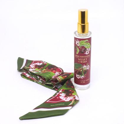 Imagem de Kit Lenço C/ Spray Perfumado Velvet Cherry Dani Fernandes