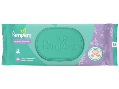 Imagem de Kit Lenço Umedecido Pampers Aroma de Lavanda
