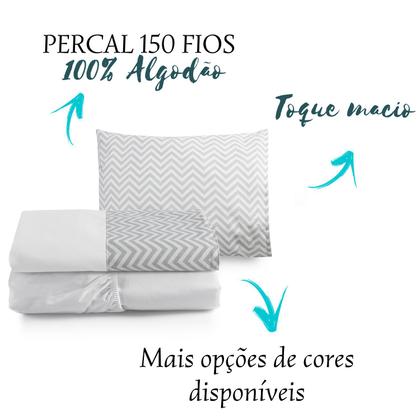 Imagem de Kit Lençol Mini Cama Montessoriana 100%Algodão Cores Moderno