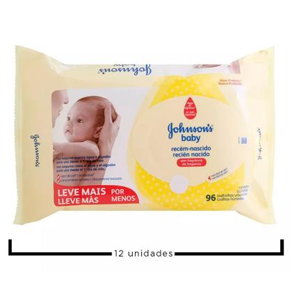 Imagem de Kit Lenços Umedecidos Johnsons Baby Recém-Nascido Sem Fragrância